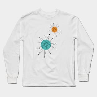 Franciscan Starburst Atomic Era Mid-century Long Sleeve T-Shirt